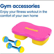 Gym accessories Enjoy your fitness workout in the comfort of your own home